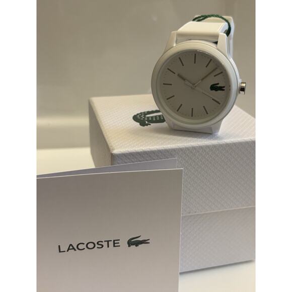 Lacoste L.12.12 White Silicone Watch 2010984 Sporty & Stylish NEW in Box & Tags - Picture 13 of 16